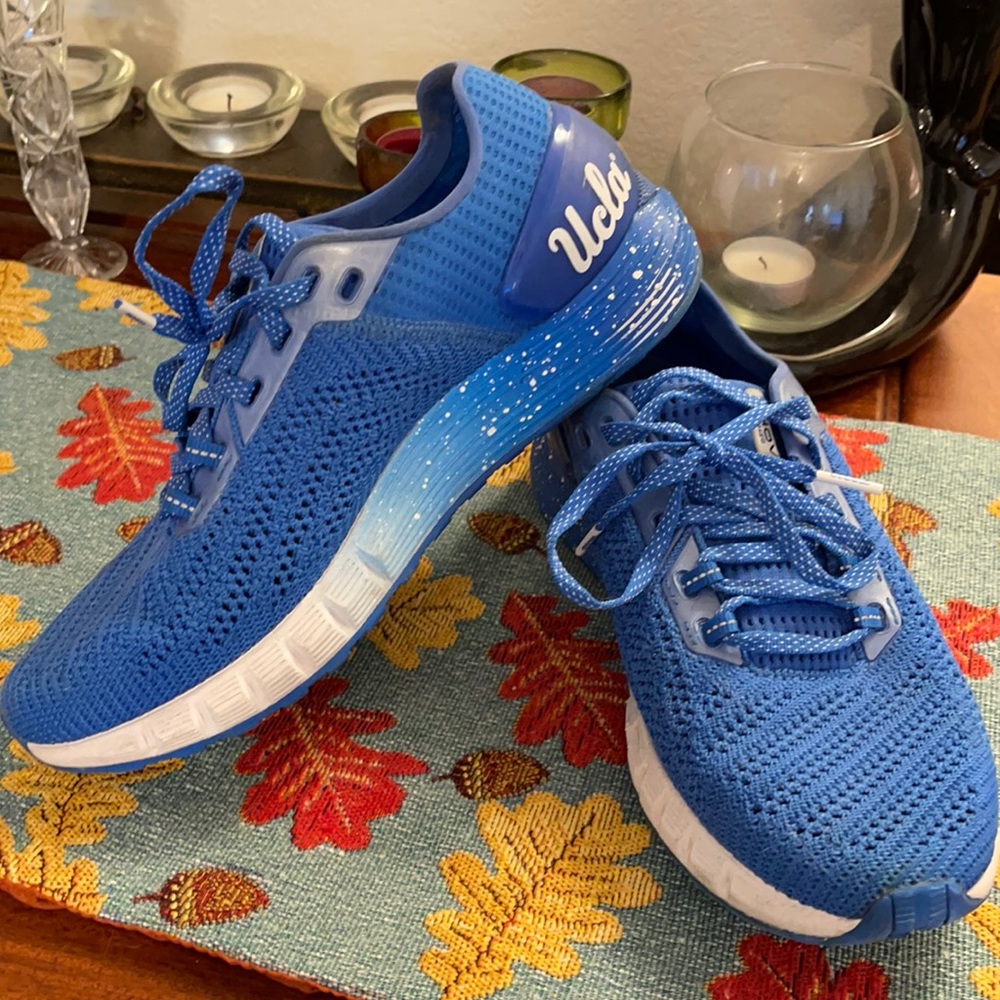 UA Hovr Sonic Women’s athletic shoe.  UCLA branded.
